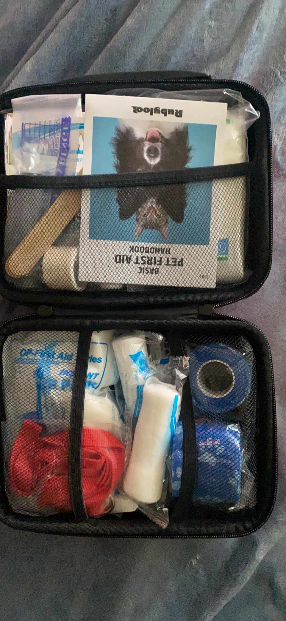 Dog First Aid Kit - Vet-Approved Emergency Kit for Dogs & Cats - Essential | Pet First Aid guide; Tick remover; Thermal Blanket, Pet-safe supplies; Leash; Water-resistant case; Home; Car; Camping; RV customer photo 1