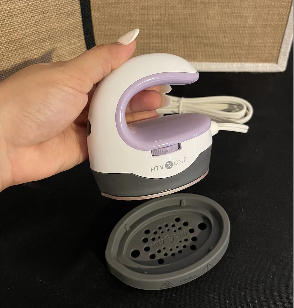 HTVRONT Heat Press Mini Heat Press Machine, Mini Iron for Crafts, Heats Up Quickly & 3 Heat Settings, Perler Beads Iron, Small Heat Press Machine for T Shirts, Hats customer photo 2