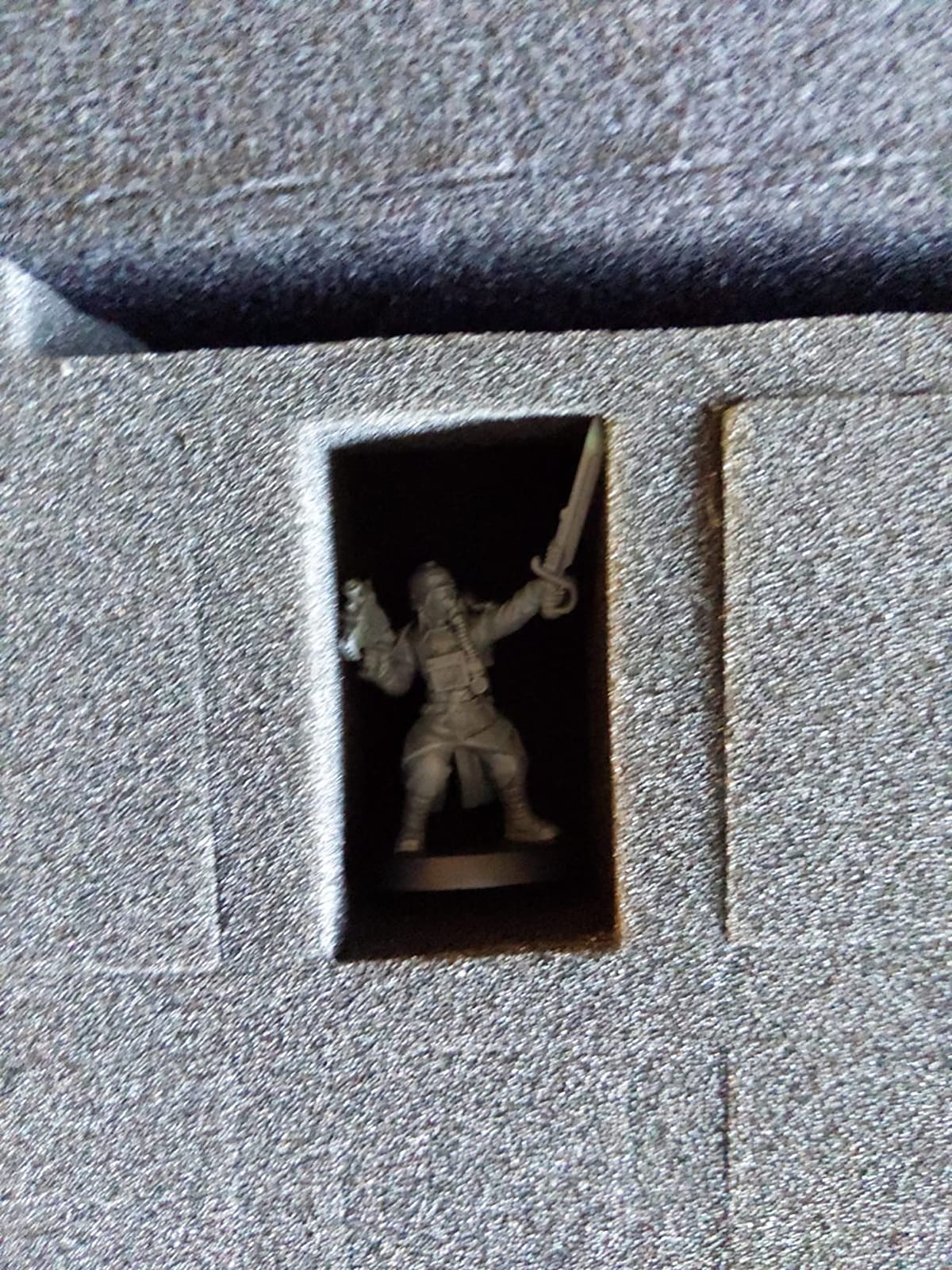 Hard EVA Minature Figure Box - 36 Slot Figurine Carrying Case, Pre-grooved Foam Layer Compatible with DND & All Small Based Miniatures (Case Only) customer photo 1