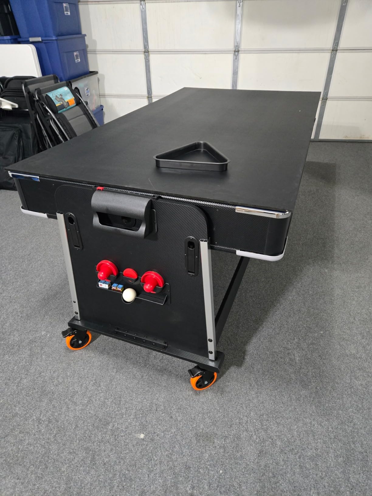 Triad 7-Foot 3-in-1 Multi-Game Swivel Table - Billiards/Pool, Table Tennis & Air Hockey customer photo 2