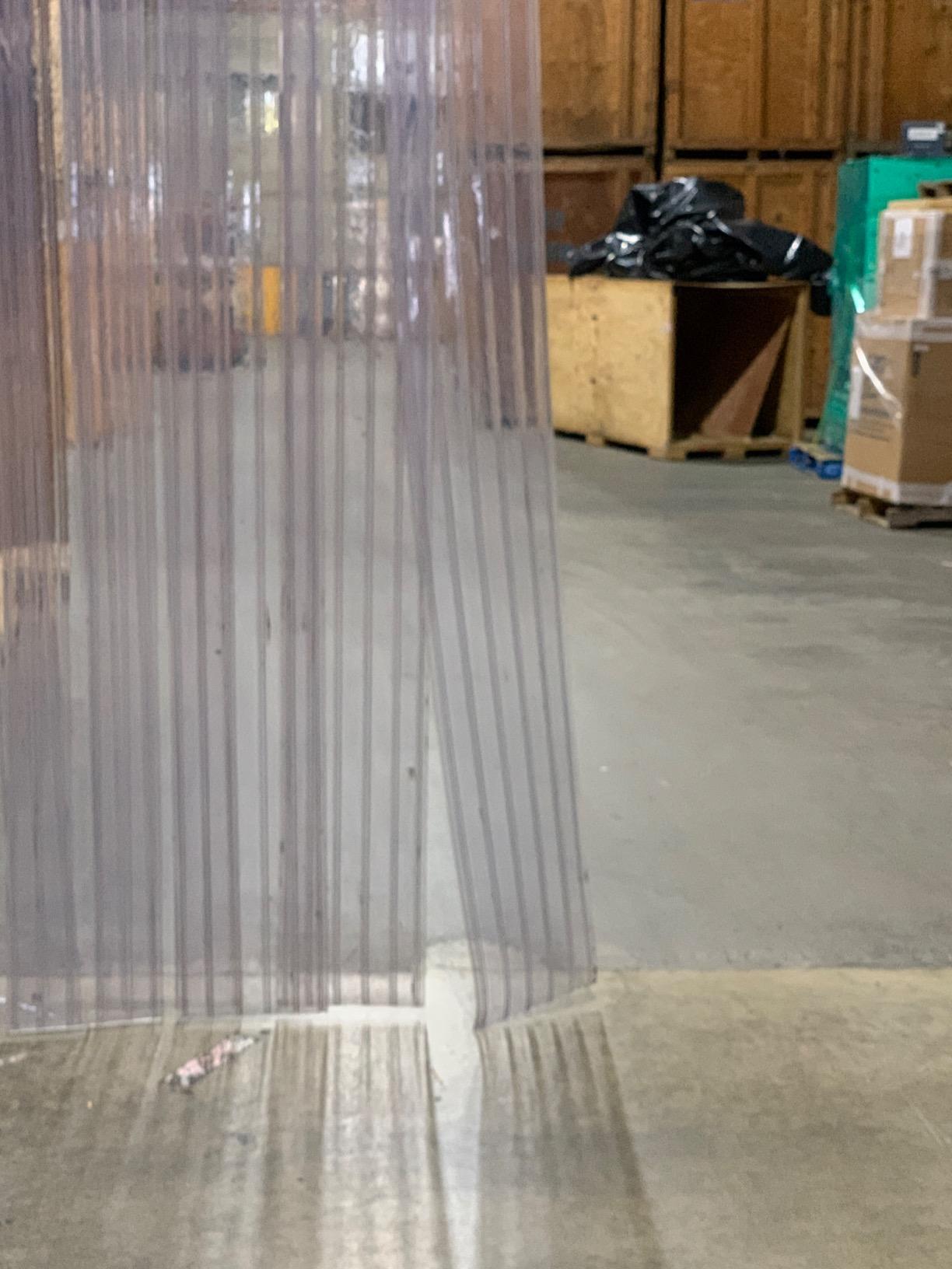 RESILIA Vinyl Replacement Strip Curtain for Walk in Freezers, Coolers, & Warehouse Doors - Industrial Grade Thermal Insulating Plastic Curtains, 12