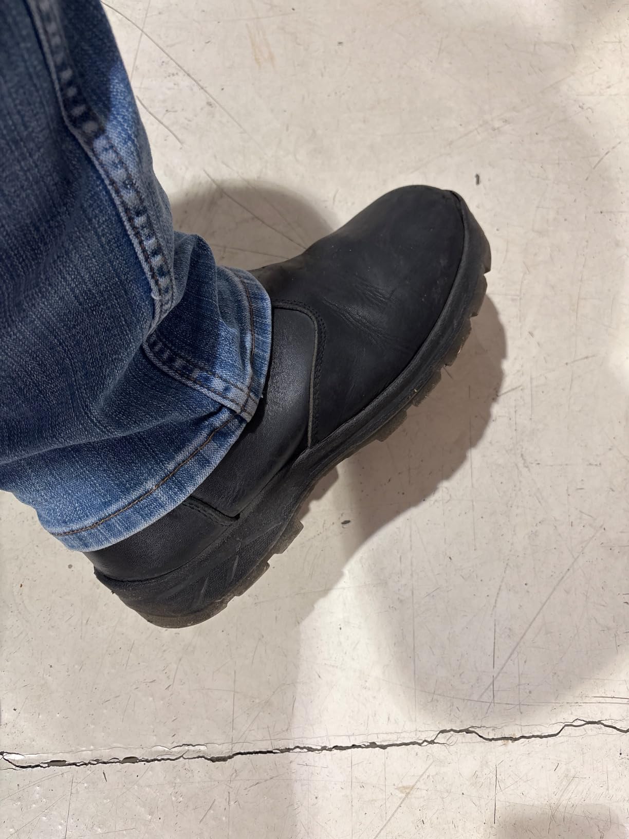 SUREWAY Men's Slip On Fire & Safety Work Boots Composite/Soft Toe | Slip/Water Resistant, Puncture/Heat-Resistant, Fire Station Mechanic Work Boots customer photo 1