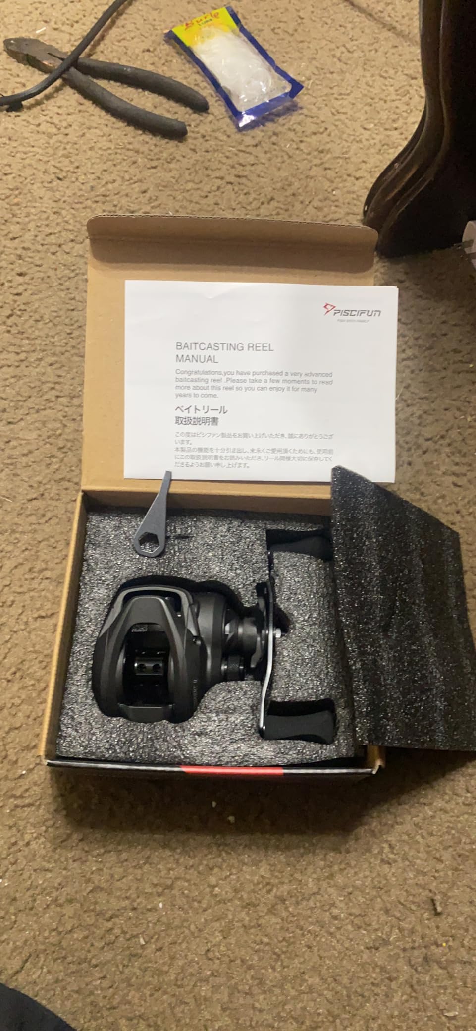 Piscifun Torrent II Baitcasting Reel, 20LB Drag, Magnetic Brake | Smooth casting, 6+1 bearings, 6.75 oz body, 6.6/8.1 ratios, low-profile body customer photo 2
