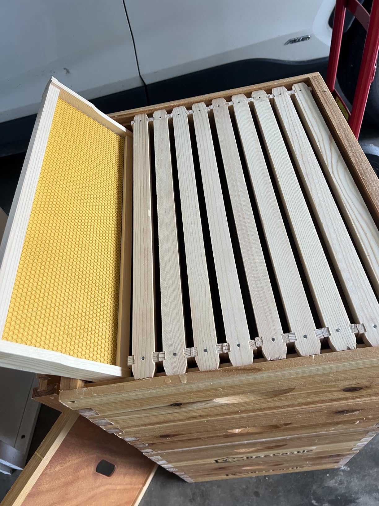 BeeCastle 10 Frame Langstroth Bee Hive Coated with 100% Beeswax Includes Beehive Frames and Waxed Foundations (2 Deep Boxes & 2 Medium Boxes) customer photo 1