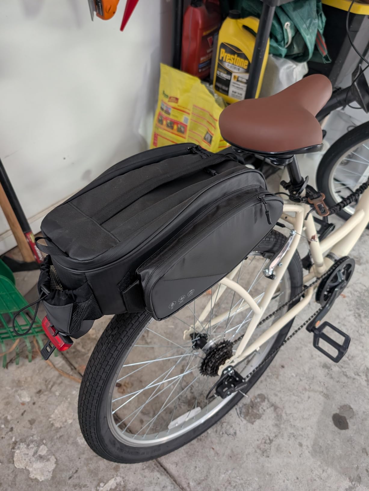 WOTOW Rear Bike Rack Bag, 12L Waterproof Saddle Trunk Bag for Bicycle customer photo 1