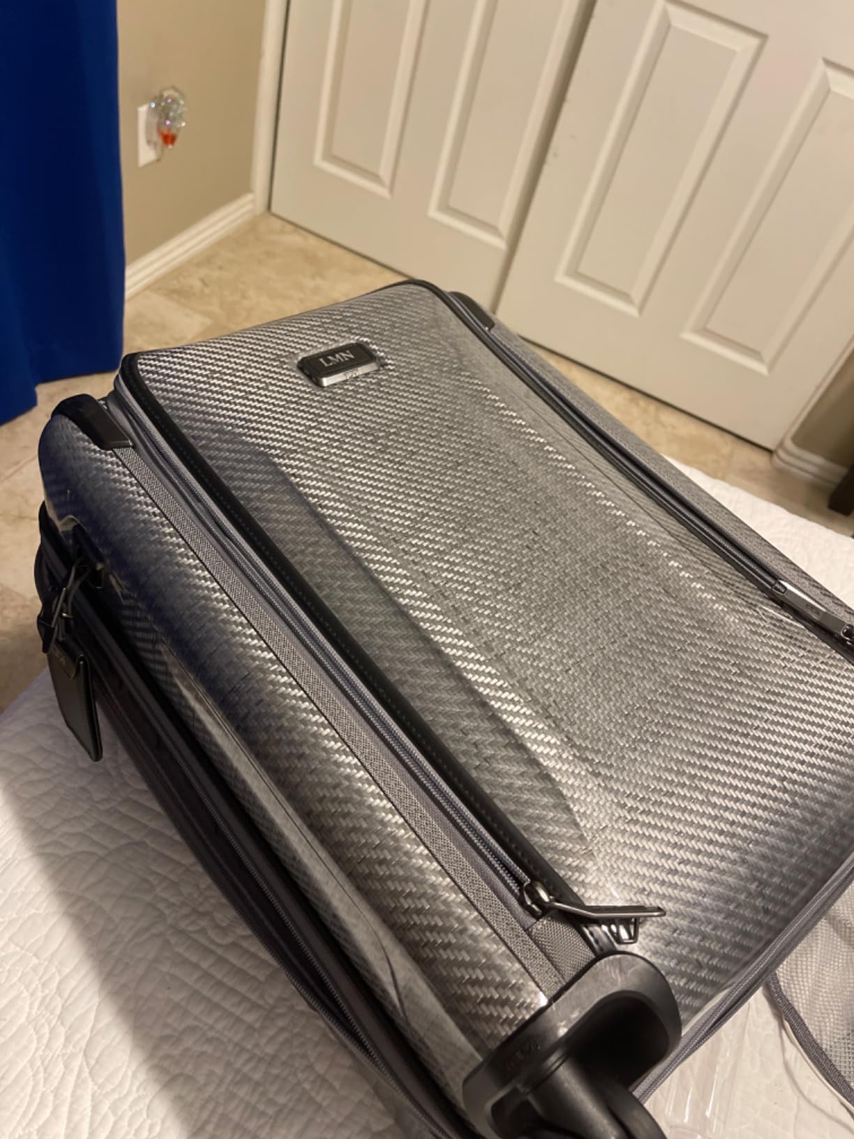 TUMI - Tegra-Lite 4 Wheel Luggage - Highly Durable Suitcase, Flexible Shell, Sleek and Lightweight Men's and Women's Expandable Rolling Bag - Front Pocket Expandable Carry On, Blush customer photo 2