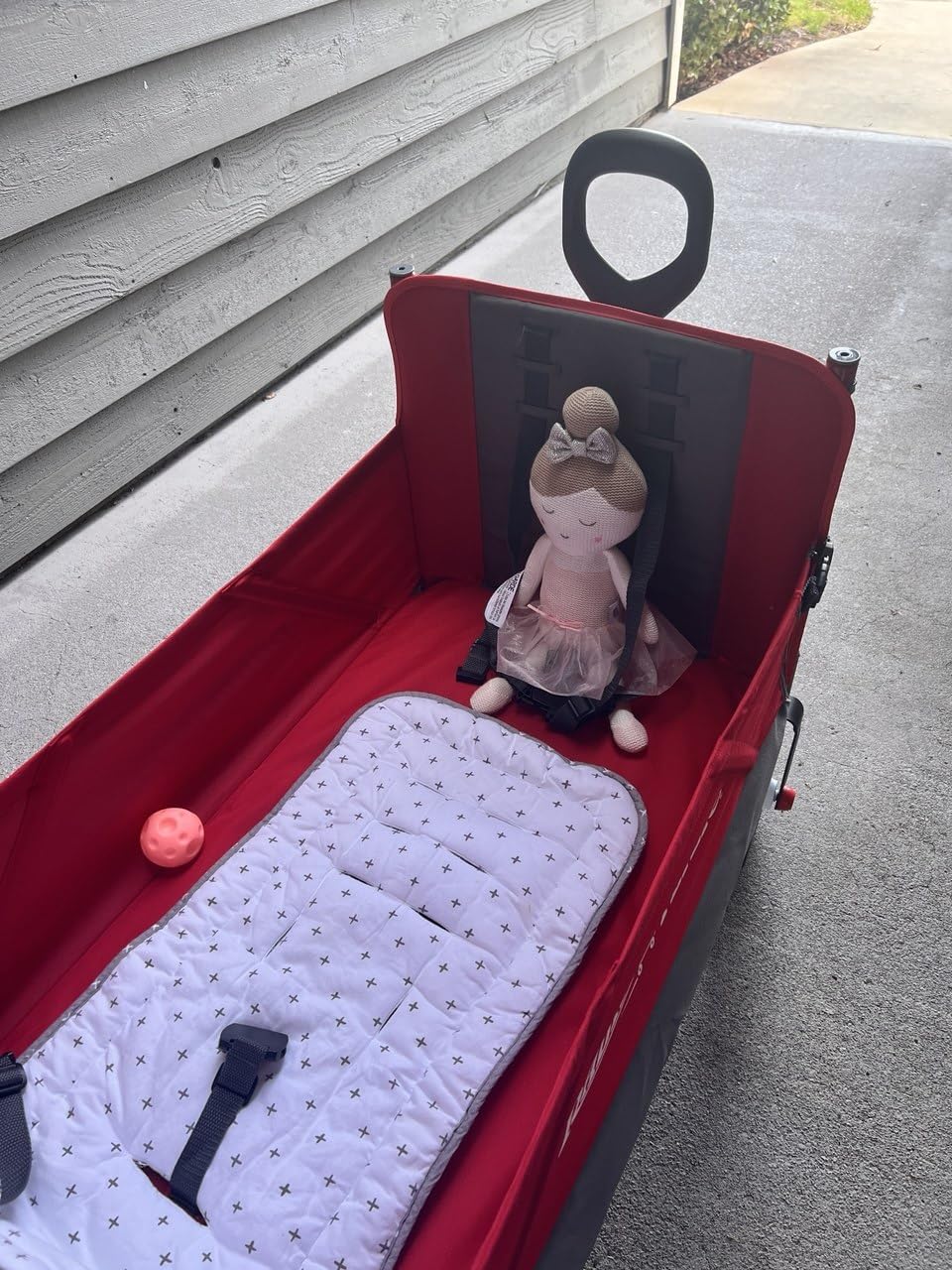 Radio Flyer Wagon for Kids, Baby Stroller, Outside Toys for Toddlers 1-3, Rolling Cart, Beach Cart with Wheels, Trav'ler Stroller Wagon with Protective Cover, for Ages 1+ Years | 3-in-1 Push or Pull with Bench Mode, 5-Point Harnesses, Travel Bag, Rubber Wheels customer photo 1