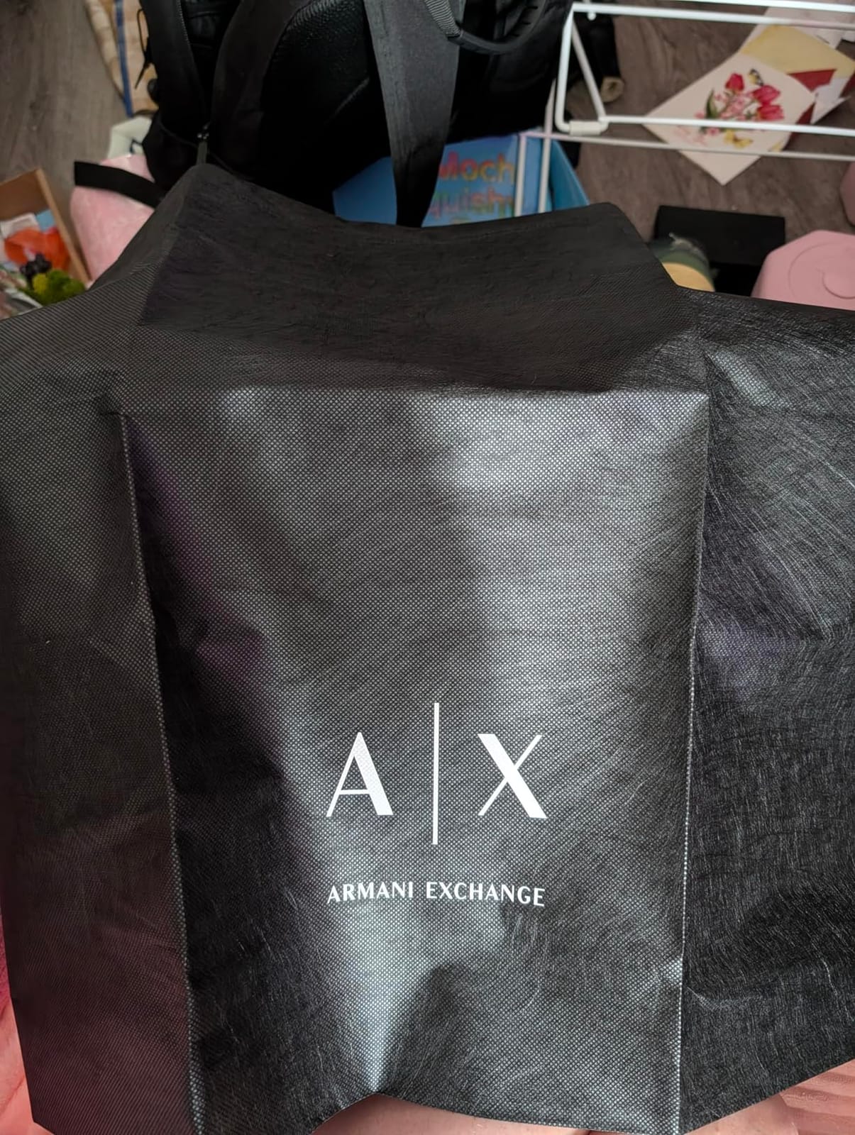 Armani Exchange Men's Liam Duffel Bag, Black, One Size customer photo 2