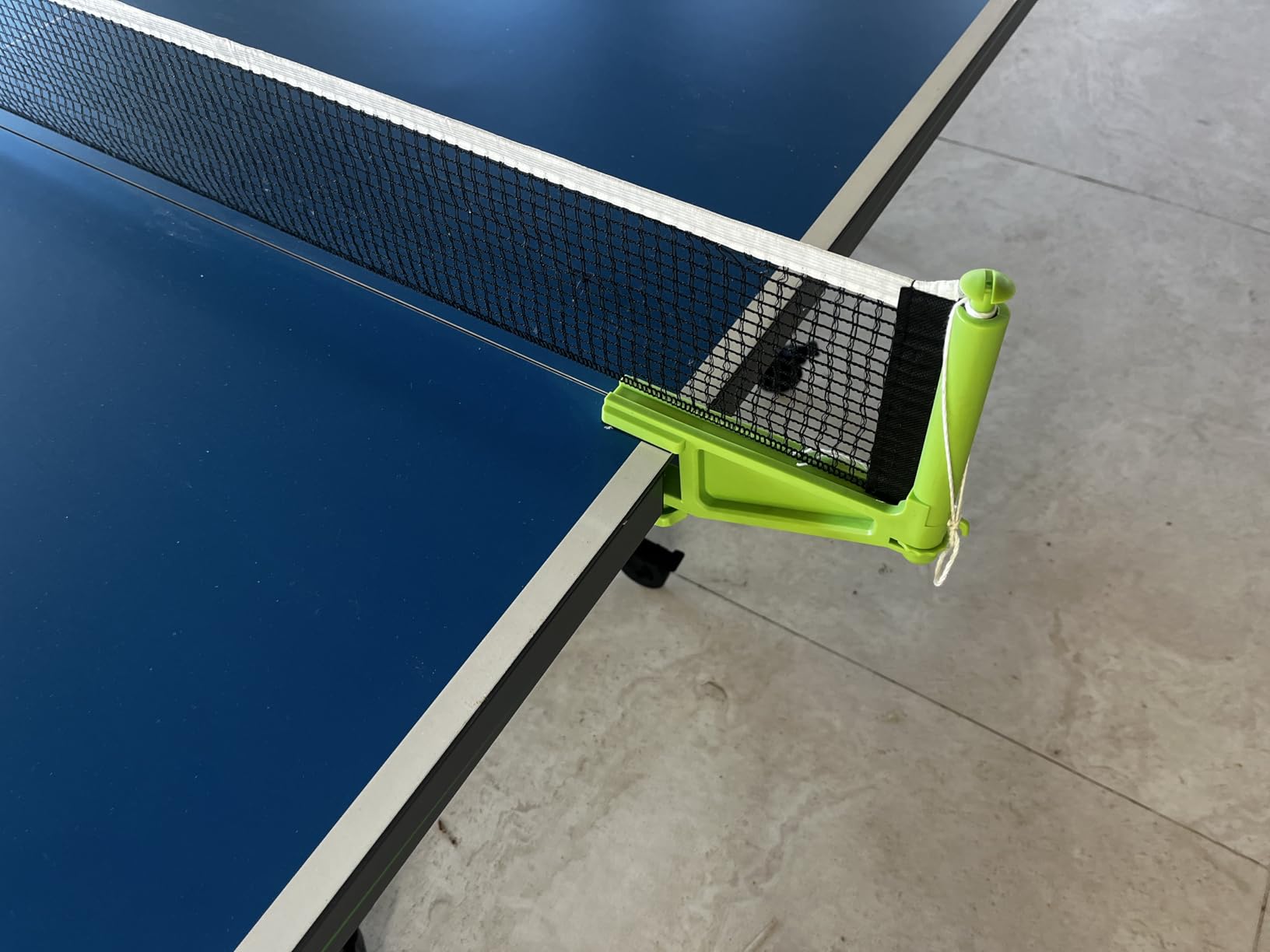 JOOLA Outdoor Table Tennis Table - Multi Use Conference Table Dining Table - Concrete Wood Look Includes Steel Outdoor Ping Pong Net Set & Frame - Hybrid Indoor Outdoor Ping Pong Table customer photo 2