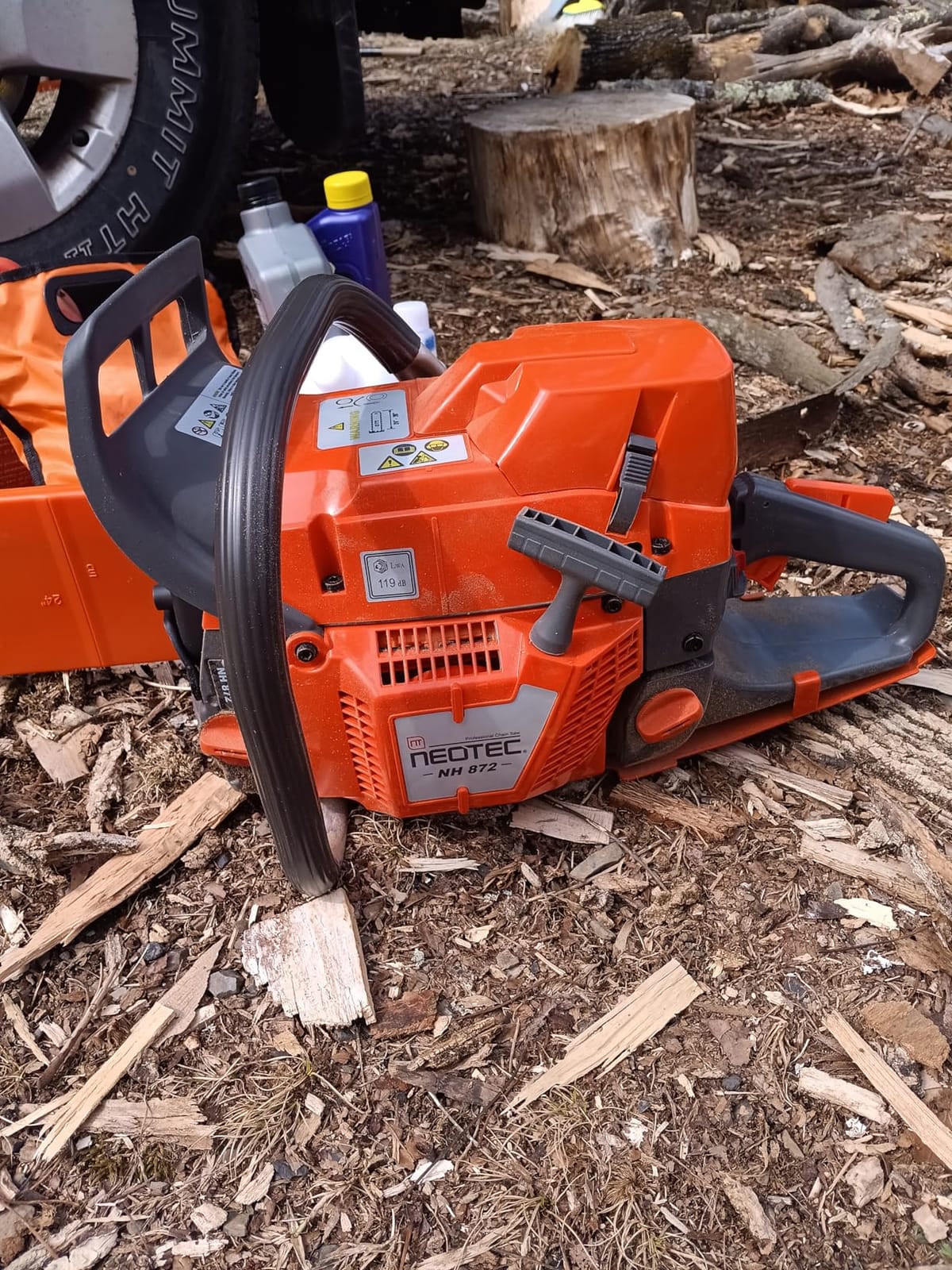 NEO-TEC NH872 24 Inch Gas Powered Chainsaw 71cc Gasoline Chain Saw Power Head 5.3HP Professional Chain Saw Gas All Parts Compatible with Husqvarna 372XP Motosierra De Gasolina for Heavy-duty Forestry customer photo 1