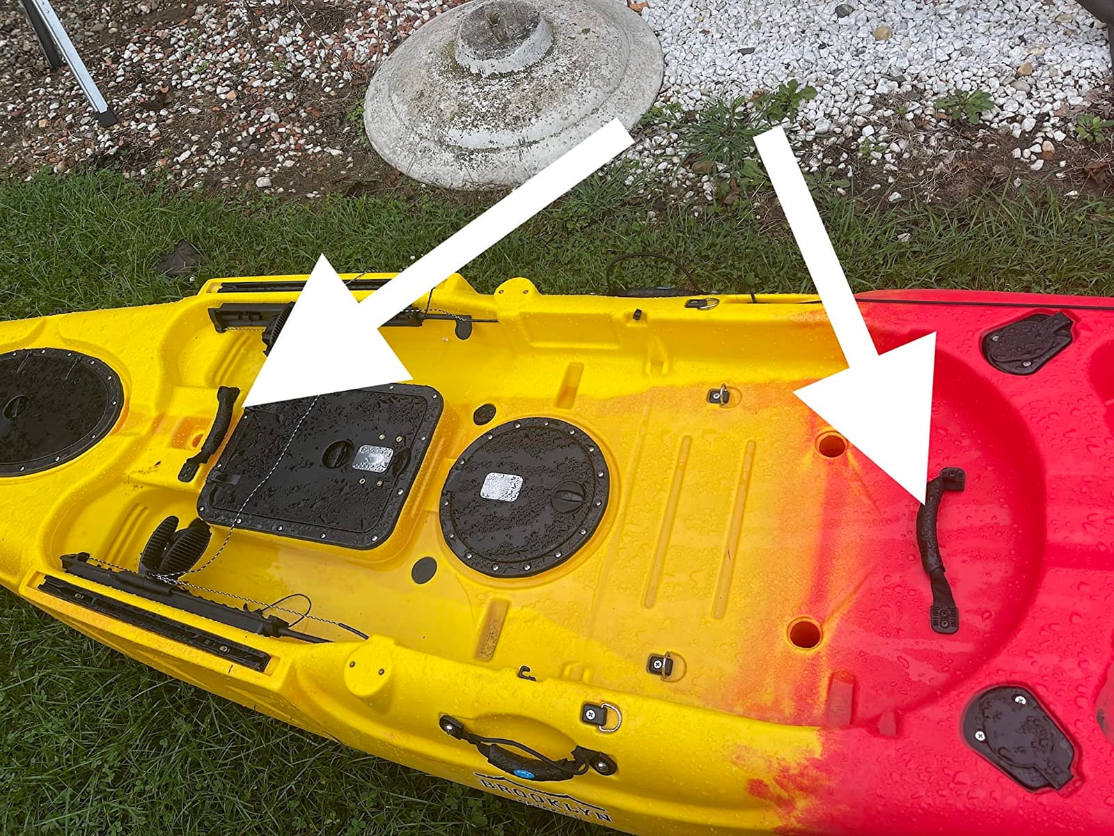 BKC Brooklyn 11.5 Pro Sit-on-Top Single Fishing Kayak, 550 lb Capacity with Rudder Steering customer photo 1