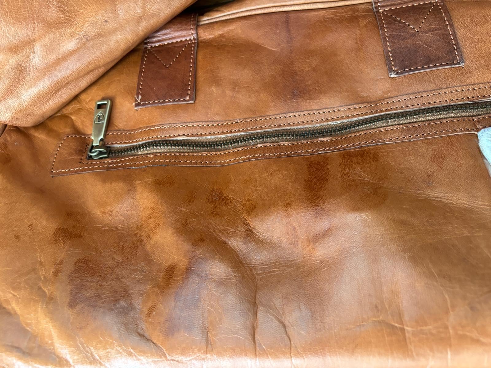 Berliner Bags Vintage Genuine Leather Duffle Bags For Men Austin XL- Brown customer photo 1