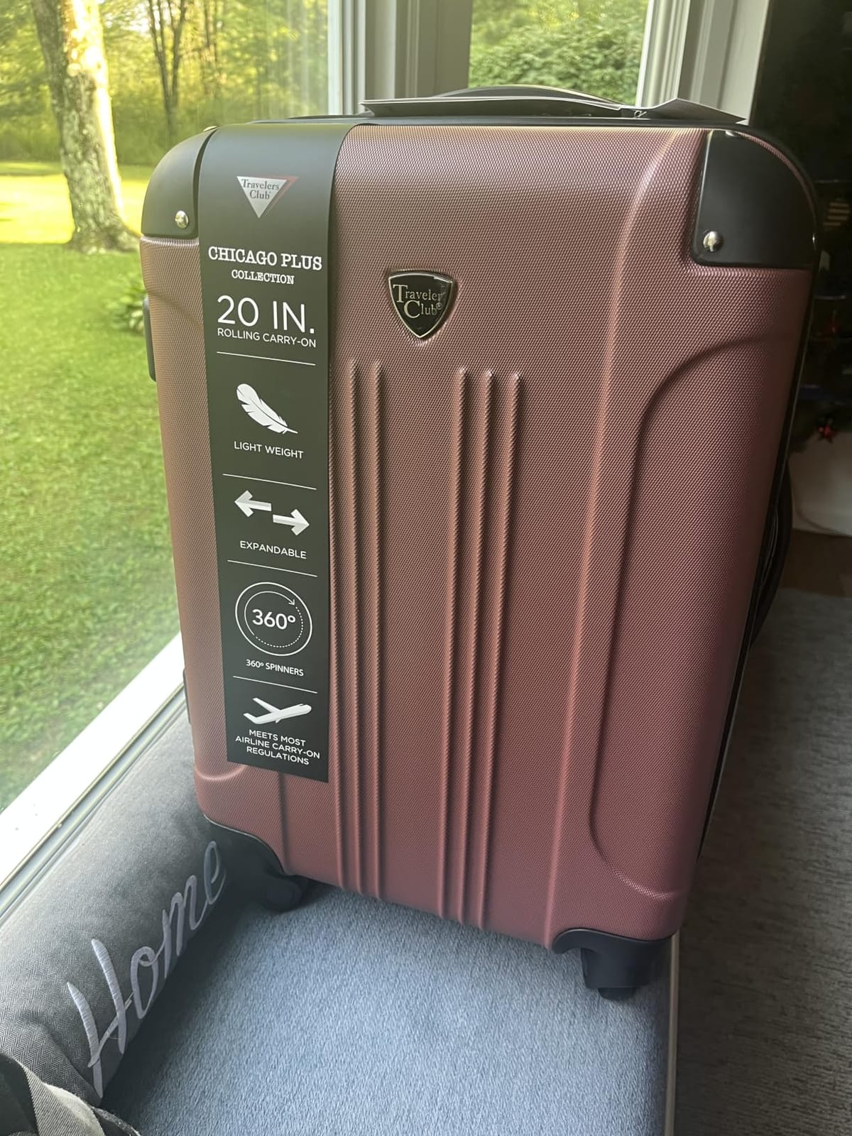 Travelers Club Chicago Hardside Expandable Spinner Luggage, Apple Butter, 5 Piece Set customer photo 1