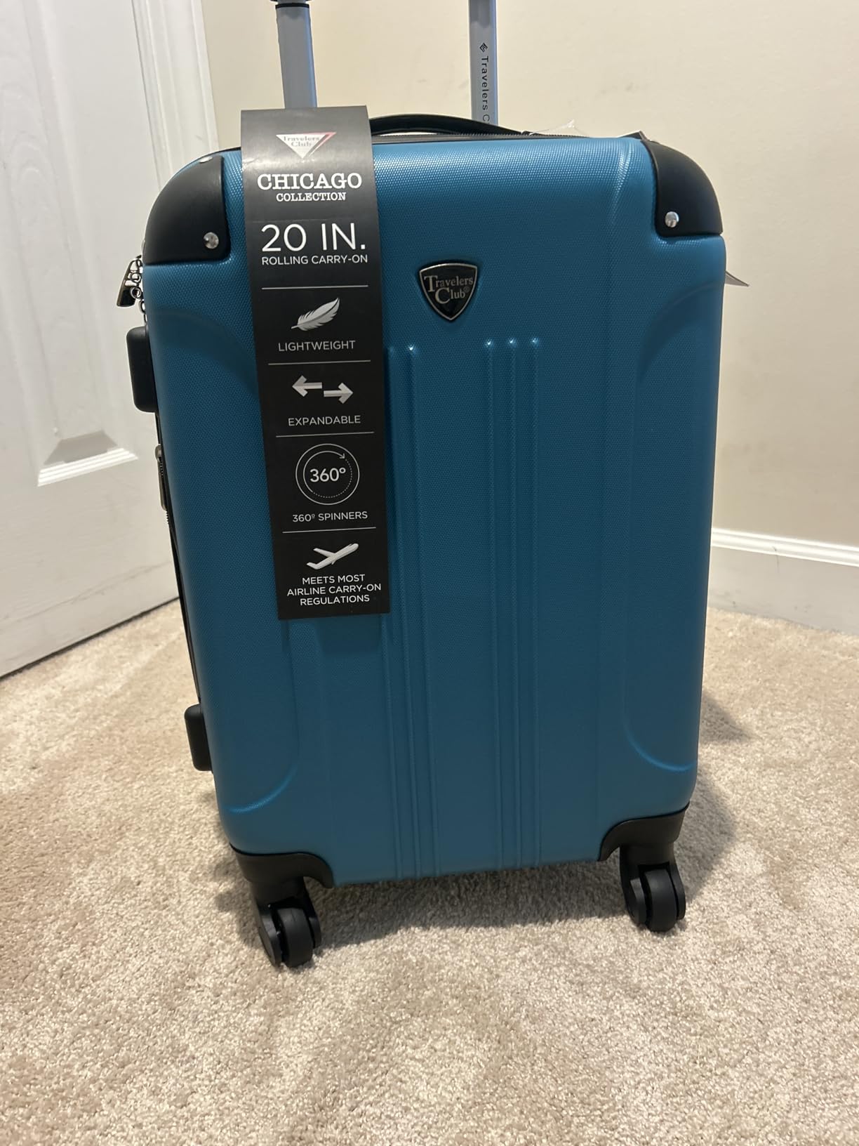 Travelers Club Chicago Hardside Expandable Spinner Luggage, Apple Butter, 5 Piece Set customer photo 2