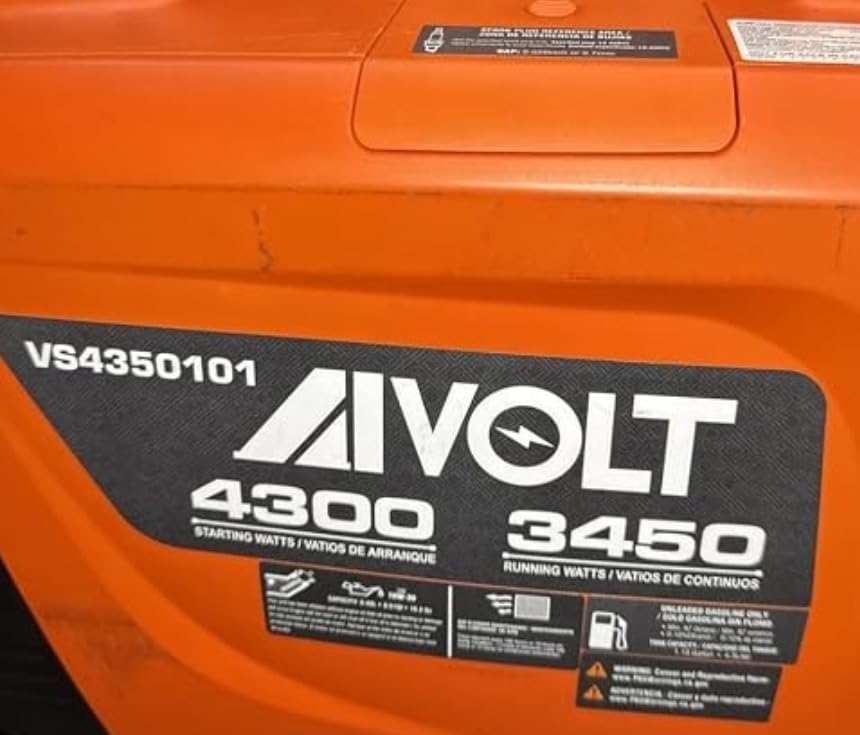 AIVOLT 4300W Inverter Generator Gas Powered Quiet RV Generator for Camping customer photo 1