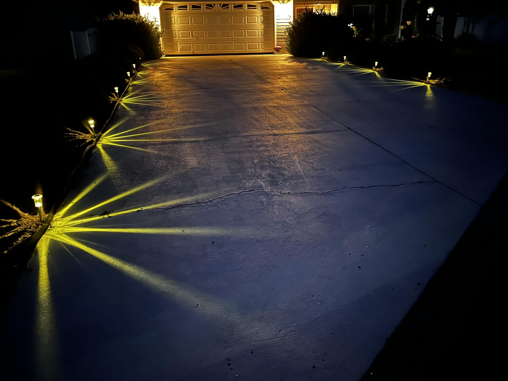 10 Pack Solar Pathway Lights Outdoor Waterproof, Cool White LED | Solar Lights Outdoor for Yard Garden Outside Walkway Driveway Landscape Lighting, Auto On/Off Stainless Steel Stake Lights customer photo 1