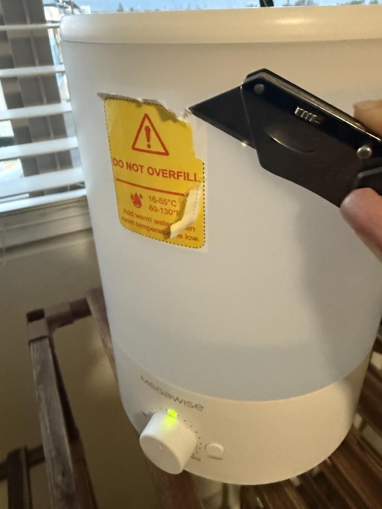 MEGAWISE 3.5L Quiet Humidifier, 7-Color Light, Auto Shut-Off, Cool Mist | MEGAWISE 3.5L Humidifier, 7-color light, 24dB, 360° mist, auto shut-off-great for bedrooms & nurseries! customer photo 2