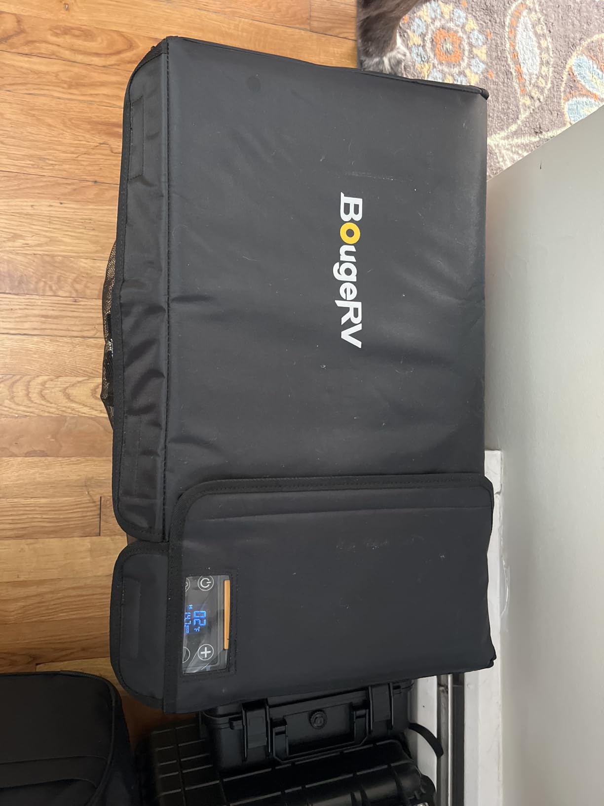 BougeRV 12V Refrigerator CRPRO 30QT, -8°F~50°F, Portable 12V Fridge, Black, Built-In Storage Compartment, 4 Tie Down Points, No Ice Needed, Fridge or Freezer, 12/24V DC, 110V AC customer photo 2