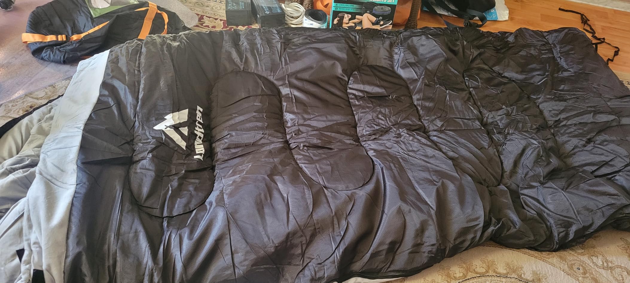 LONDTREN Large 0 Degree Sleeping Bags for Adults Cold Weather Sleeping Bag Camping Winter Below Zero 20 15 Flannel Big and Tall XXL customer photo 1