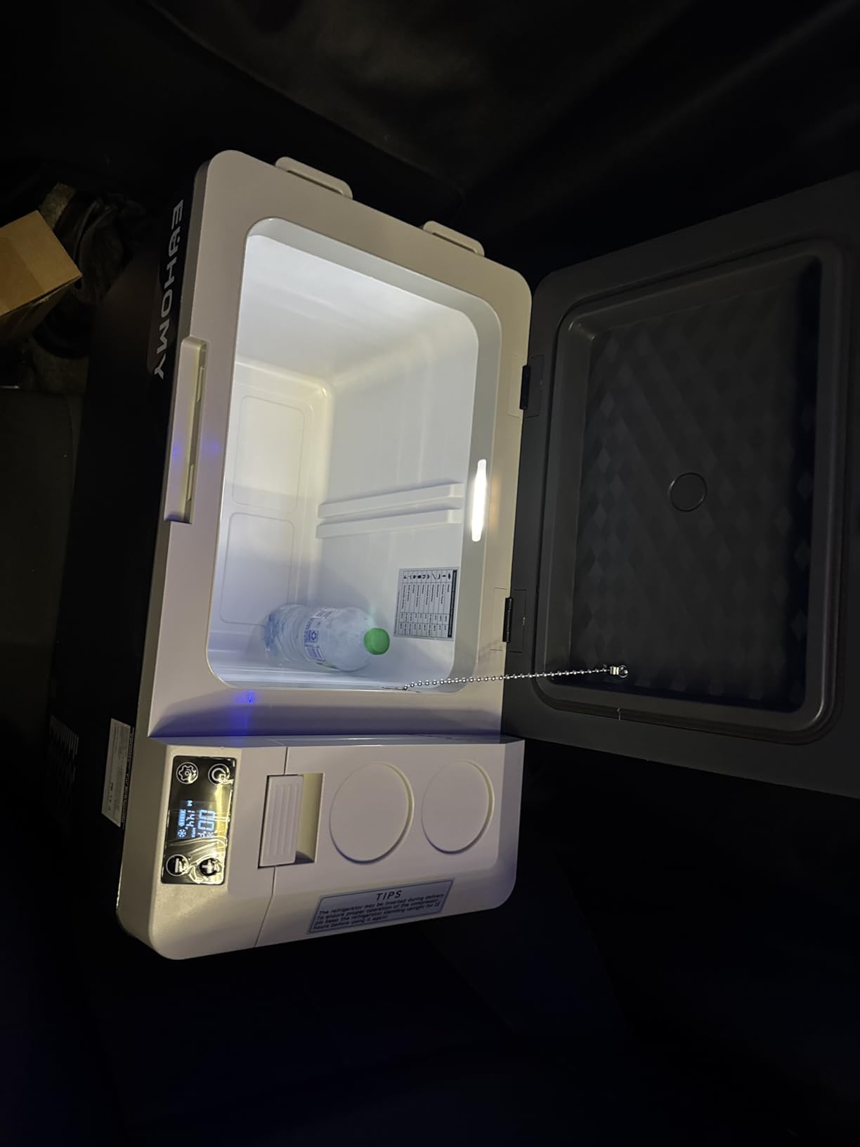 EUHOMY 32QT 12 Volt Refrigerator, Electric Cooler, Usable Battery, -4F~68F | Compressor Cooling, Quiet, 12V&100-240V, Car, Home & Camping Use, Portable, Battery Protection, Anti-Shake Design customer photo 1
