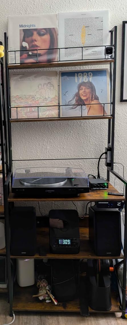 Audio-Technica AT-LP3XBT-BK Bluetooth Turntable Belt Drive Fully Automatic 33/45 (Black) | Fully Automatic Belt-Drive, 33/45 Rpm, At-Vm95c Cartridge, Switchable Phono and Line customer photo 1