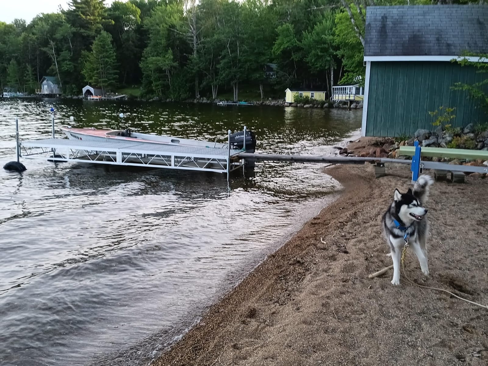 Patriot Docks 16' Straight Roll-in Pipe Dock Kit | Aluminum Boat Dock System, Modular Expandable Lake Dock with Maintenance-Free Decking & Roll-in Wheels for Easy Seasonal Installation customer photo 1