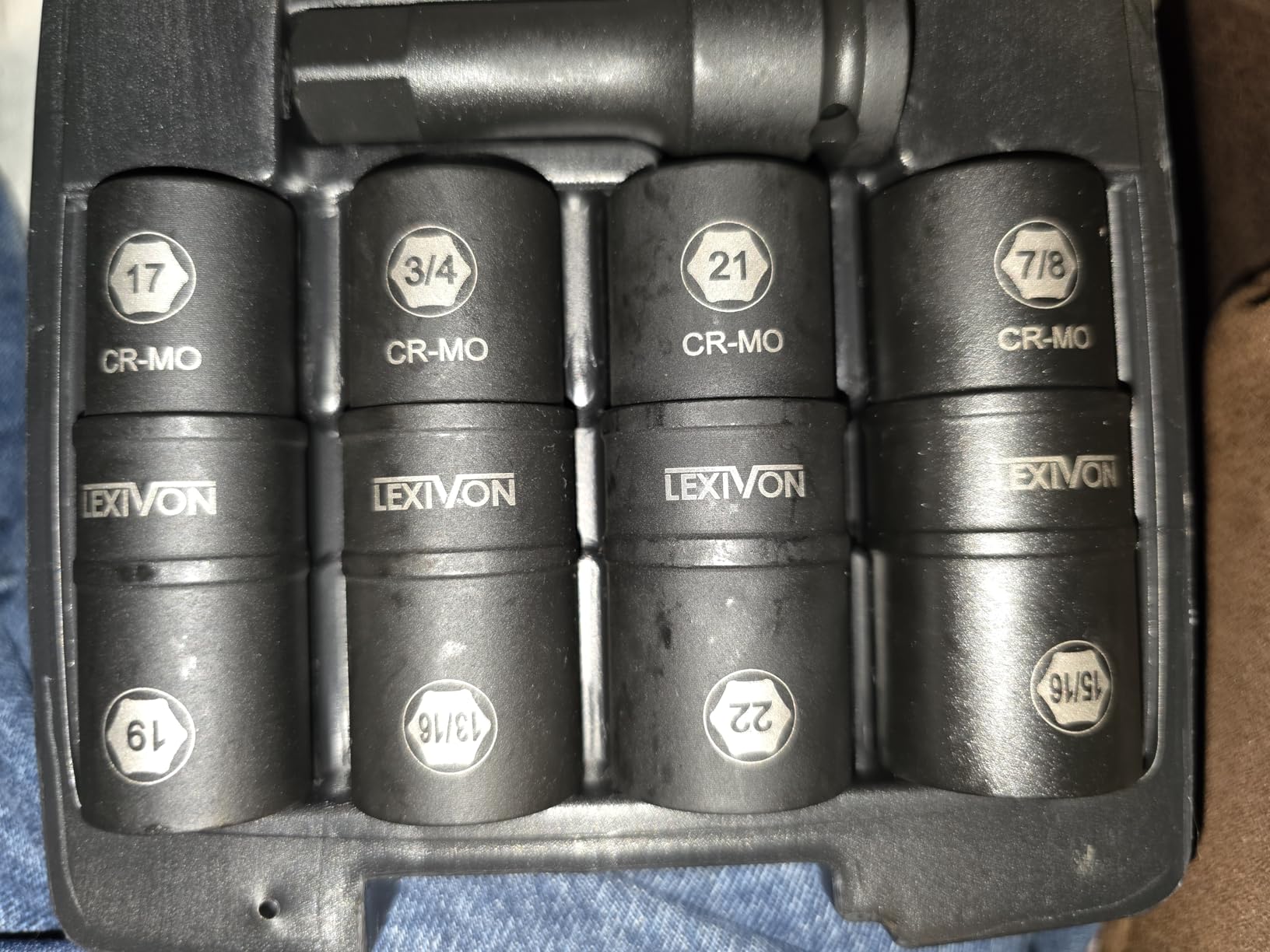 LEXIVON Lug Nut Impact Socket Set, 1/2-Inch Drive | Innovative 8-IN-4 Flip Socket Design, Covers Most Commonly Used Inch & Metric Wheel Nuts | Cr-Mo Steel = Full Impact Grade (LX-110) customer photo 1