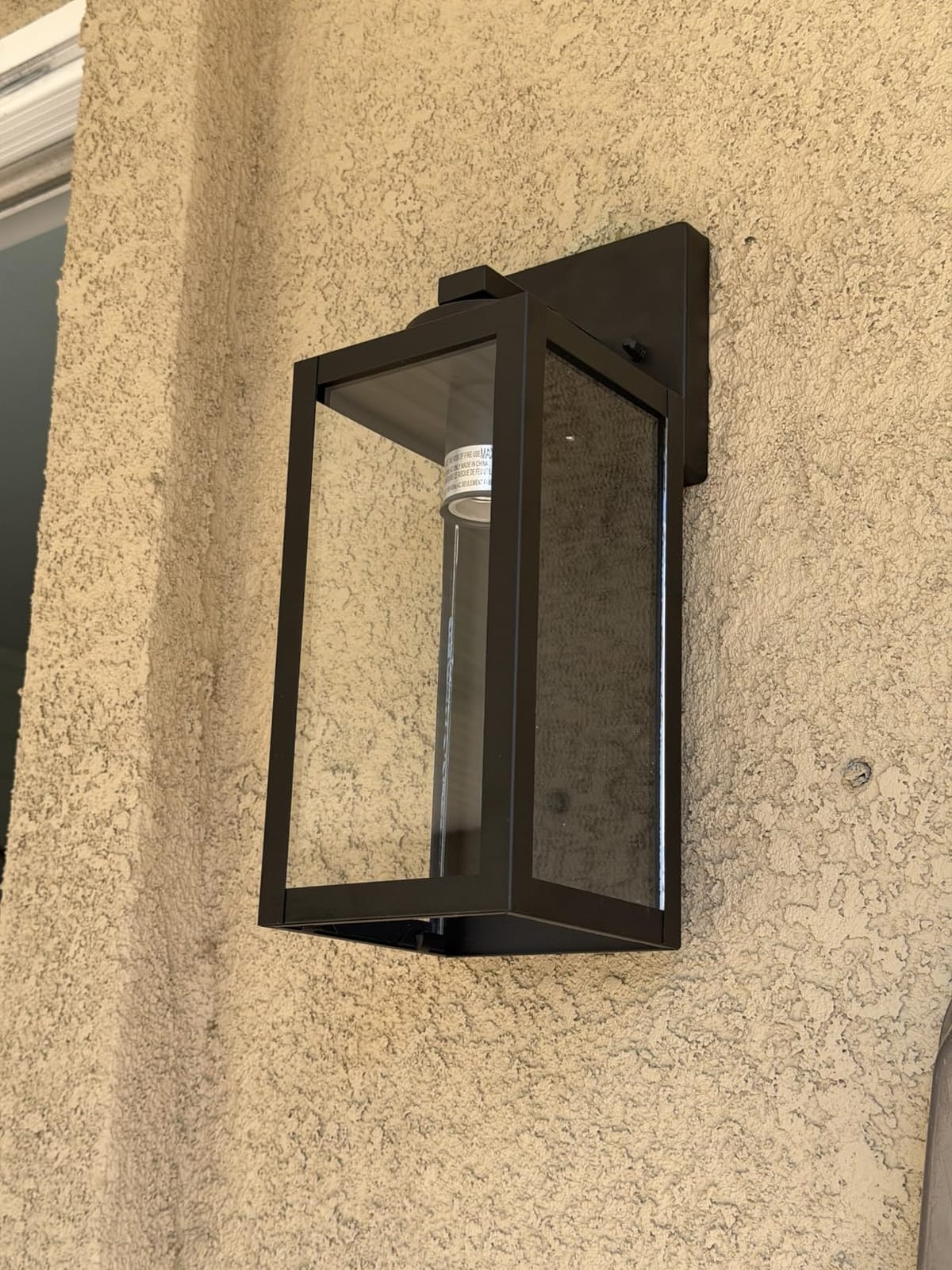 Outdoor Wall Light Fixtures, Oil-Rubbed Bronze Wall Lanterns | Waterproof Metal Construction, Rust-resistant, Quick & Easy Installation, Clear Glass Shades & Standard E26 Socket customer photo 2
