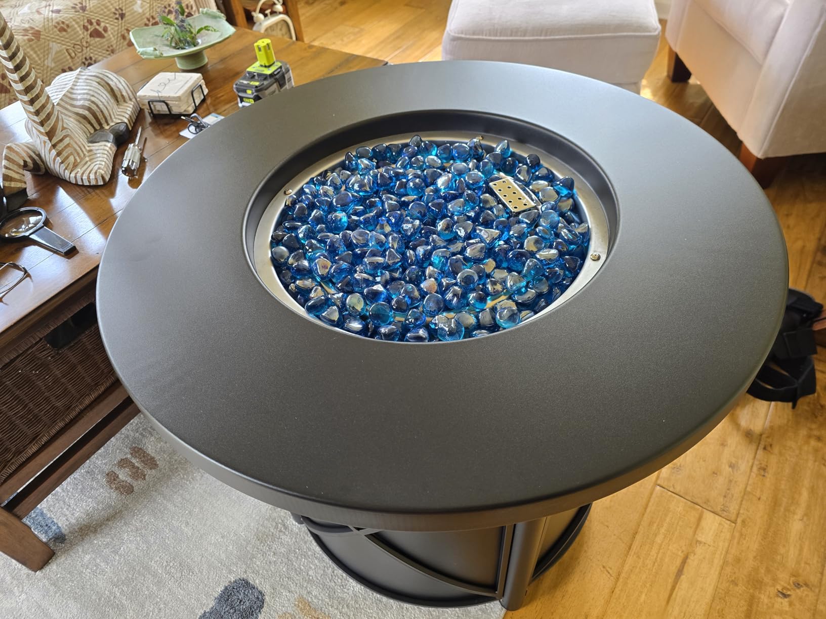 BALI OUTDOORS 50000 BTU Propane Fire Pit for Outdoor | 30 in Fire Pit Table Outdoor, Round Firepits for Outside Backyard, Patio customer photo 1