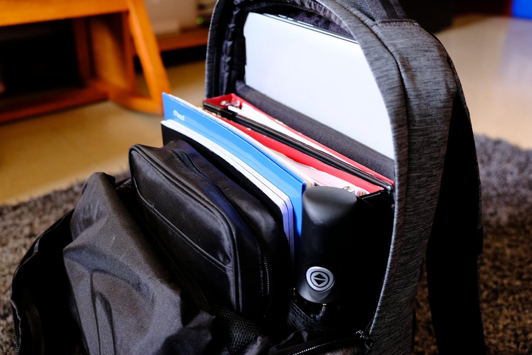 Incase Compact City Backpack with 1680D Ballistic Nylon - 18L Everyday Travel Tech Backpack and Laptop Bag for Work or School - Three Pockets, 16