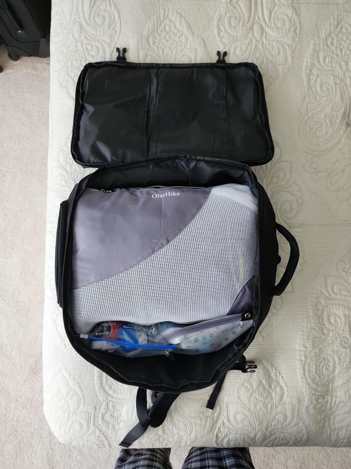 Carry On Backpack, Expandable Extra Large Travel Backpack for Men Women | 40L-50L Expandable, TSA Flight Approved, Shoe Compartment, Anti-Theft, Lightweight 17.3