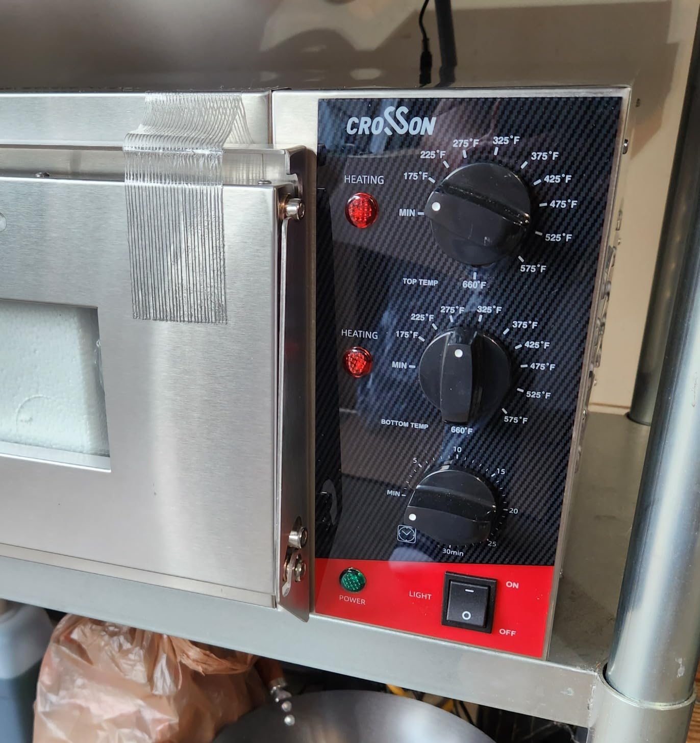CROSSSON ETL listed Commercial 16 inch Countertop Electric Pizza Oven with pizza stone, Multipurpose Indoor Pizza oven for Restaurant use, 120V/1800W customer photo 1