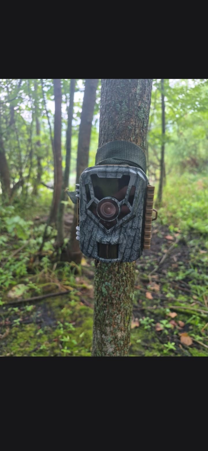 Punvoe Trail Camera 2 Pack 36 MP 2.7K Game Camera 32GB Memory Card 4 Batteries Time 2.0