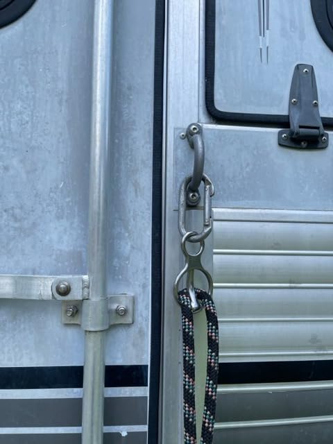 Martx Blocker Tie Ring for Horses, Stainless Steel Tack Accessories | Horse Tie Ring: Prevents Horses from Pulling Back. Sturdy Horse Tack Ideal for Barn Environments, Trailers & Cross Ties customer photo 1