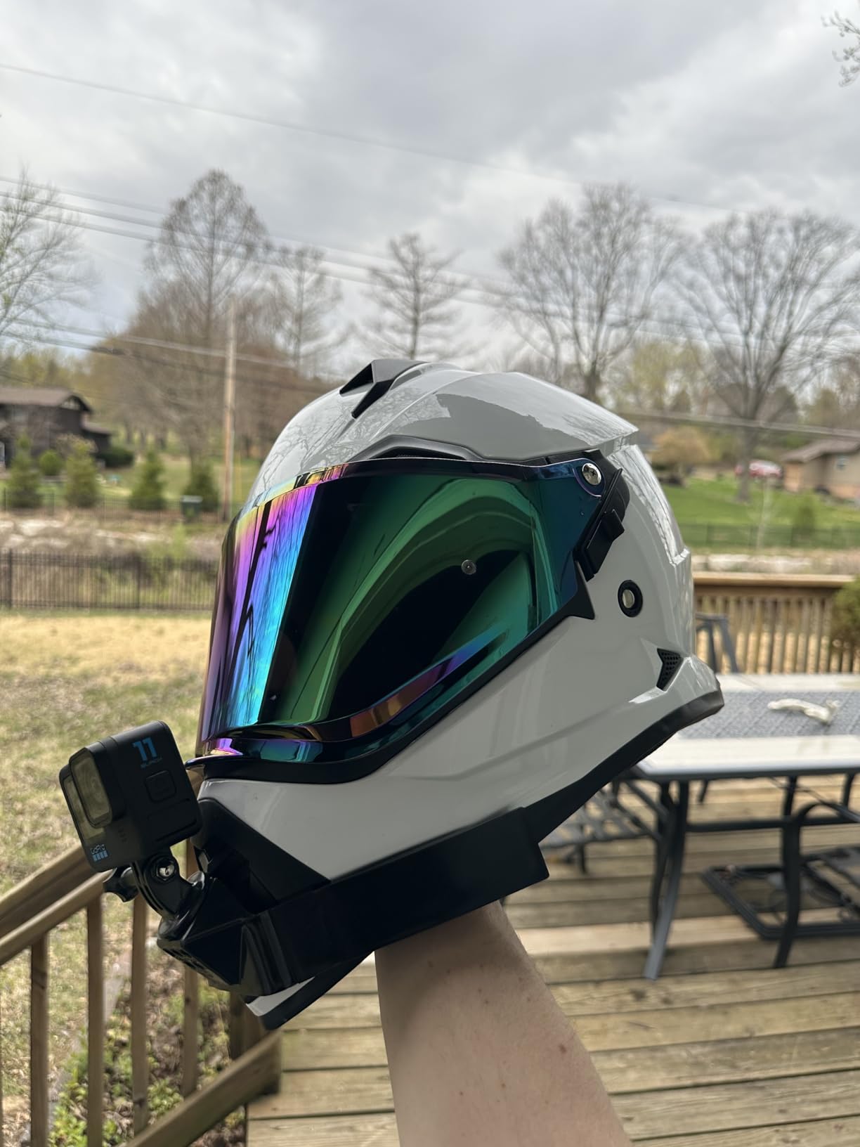 ILM Dual Sport Adventure Motorcycle Helmet with Pinlock Visor WS902 customer photo 1