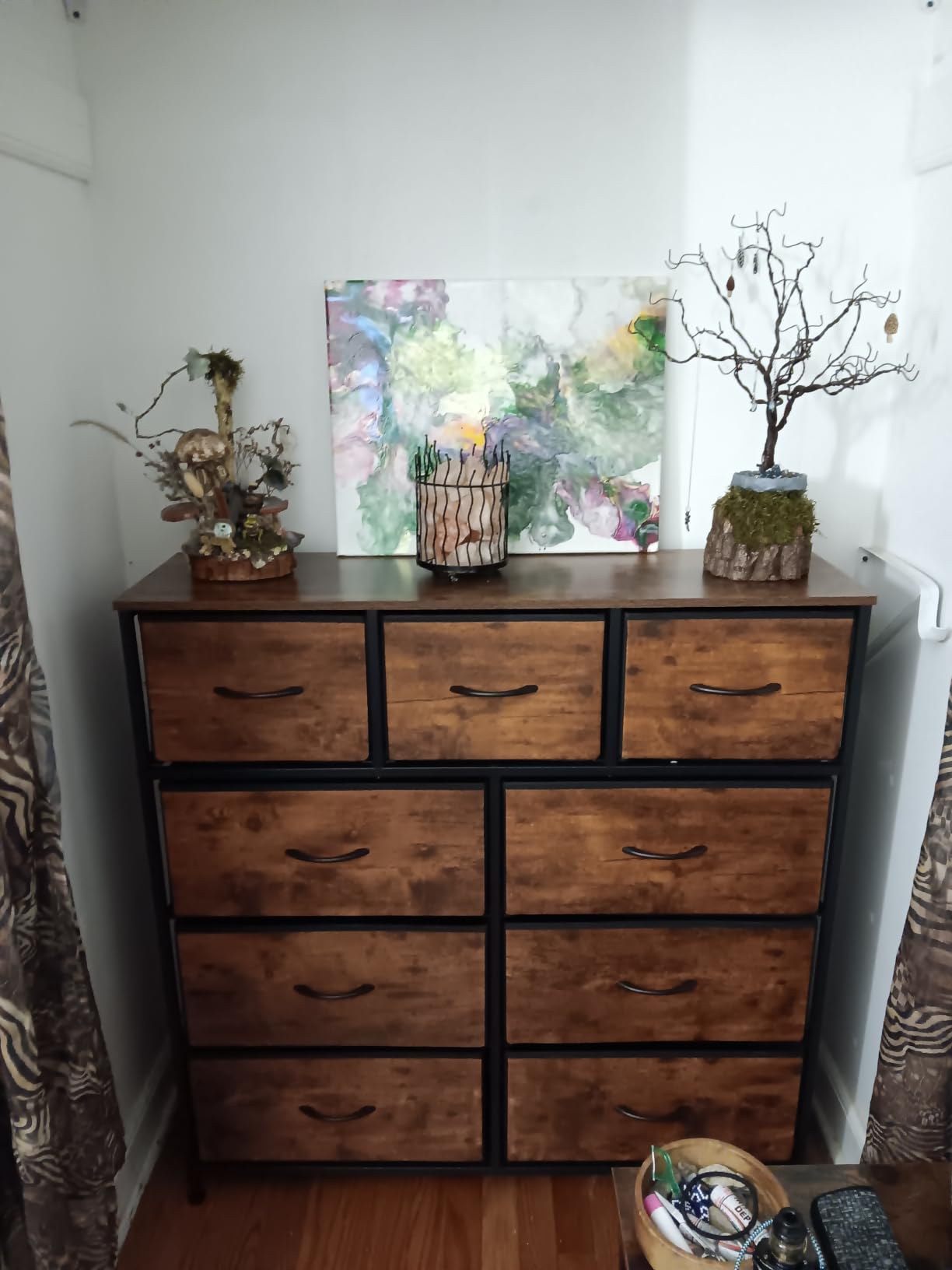 WLIVE Tall Dresser for Bedroom, 9 Drawer Chest of Drawers, White customer photo 1