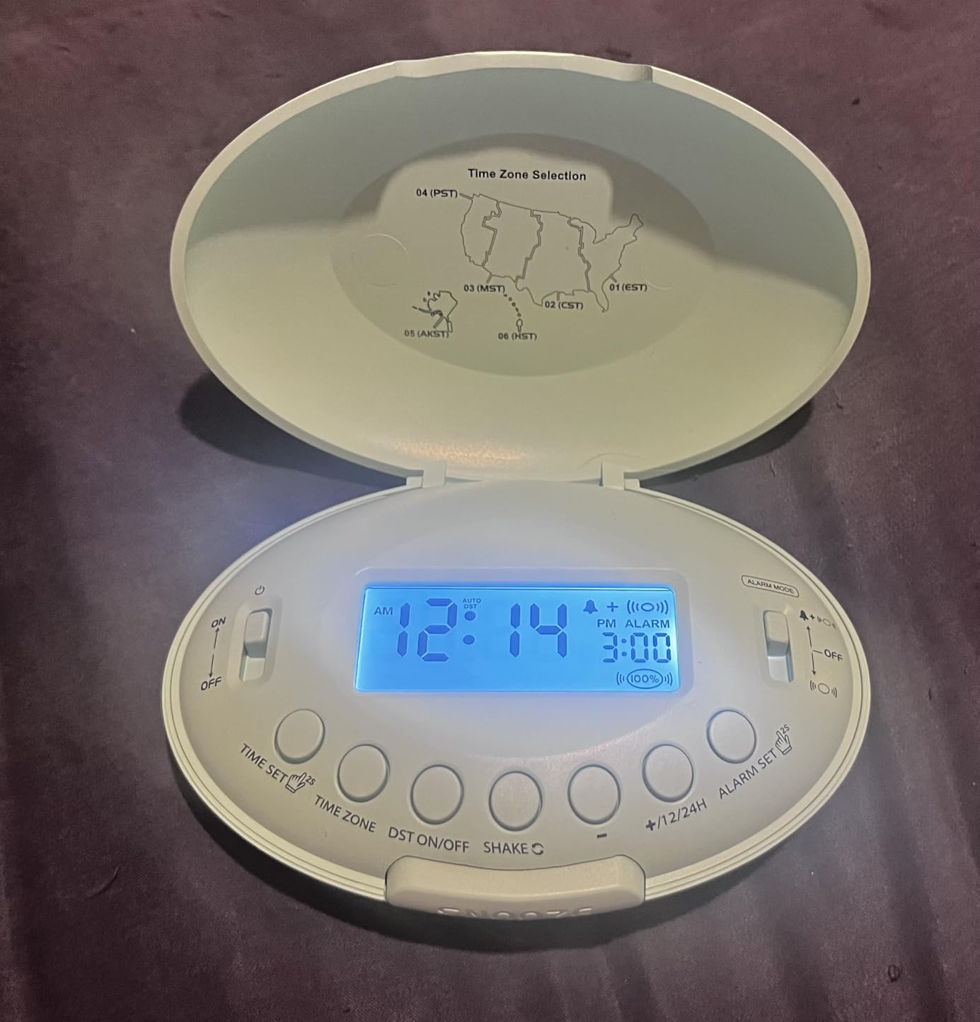 DreamSky Vibrating Alarm Clock for Heavy Sleepers Adults Under Pillow | Bed Shaker Alarm Clock for Teens Kids/Hearing Impaired, Rechargeable Battery Operated for Bedroom/Travel, Auto DST, Backlight customer photo 1