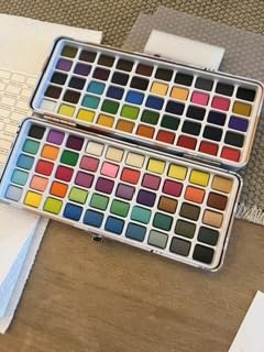 Grabie 50 Color Watercolor Paint Set with Brush Pens | High Pigment Paints, Blendable Colors, Portable Travel Case, Painting, Sketching, Illustration, Beginner And Hobby Artists customer photo 1