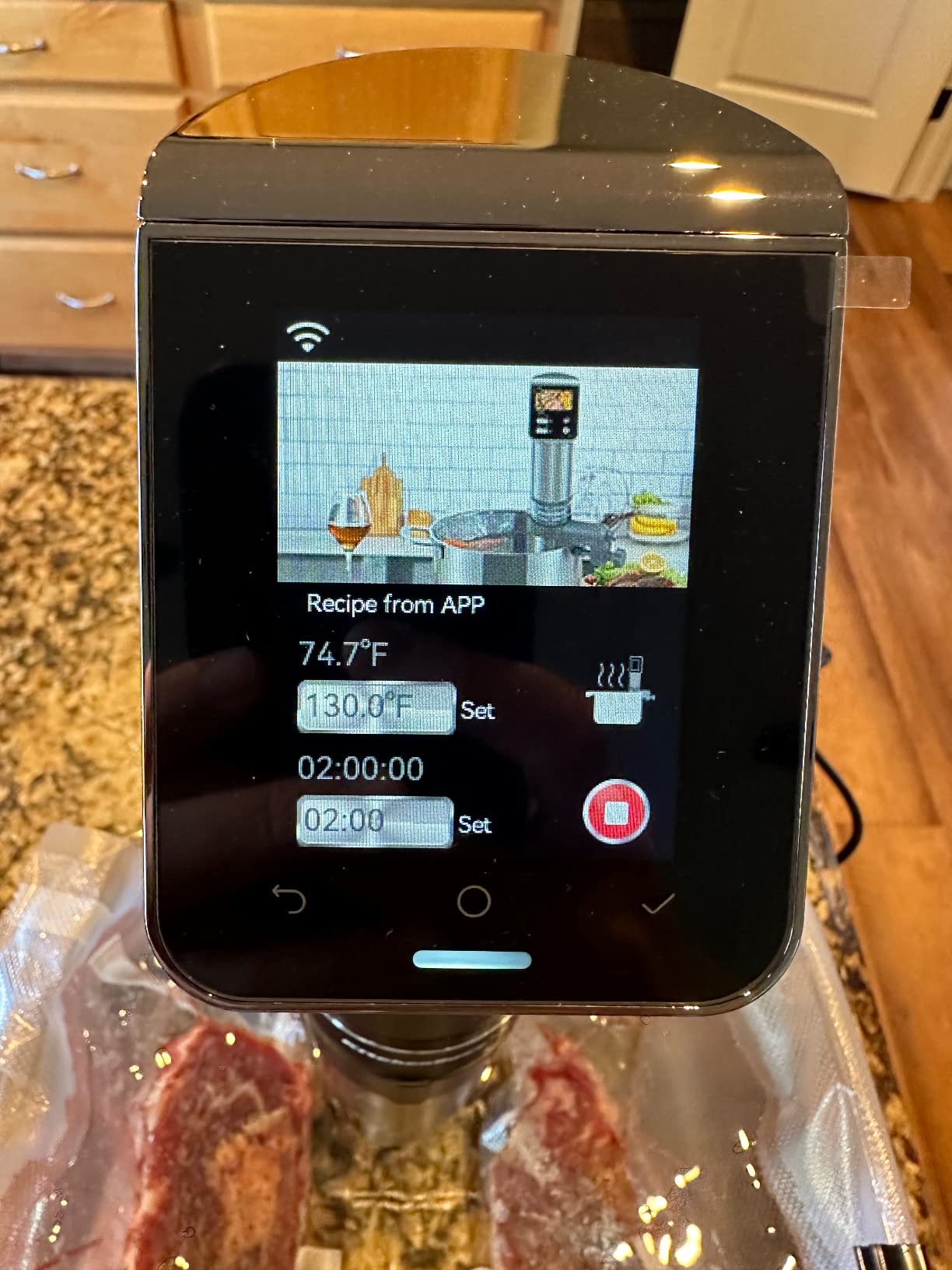 KitchenBoss WiFi Sous Vide Cooker Ultra-quiet 1100W Sous Vide G330 customer photo 1