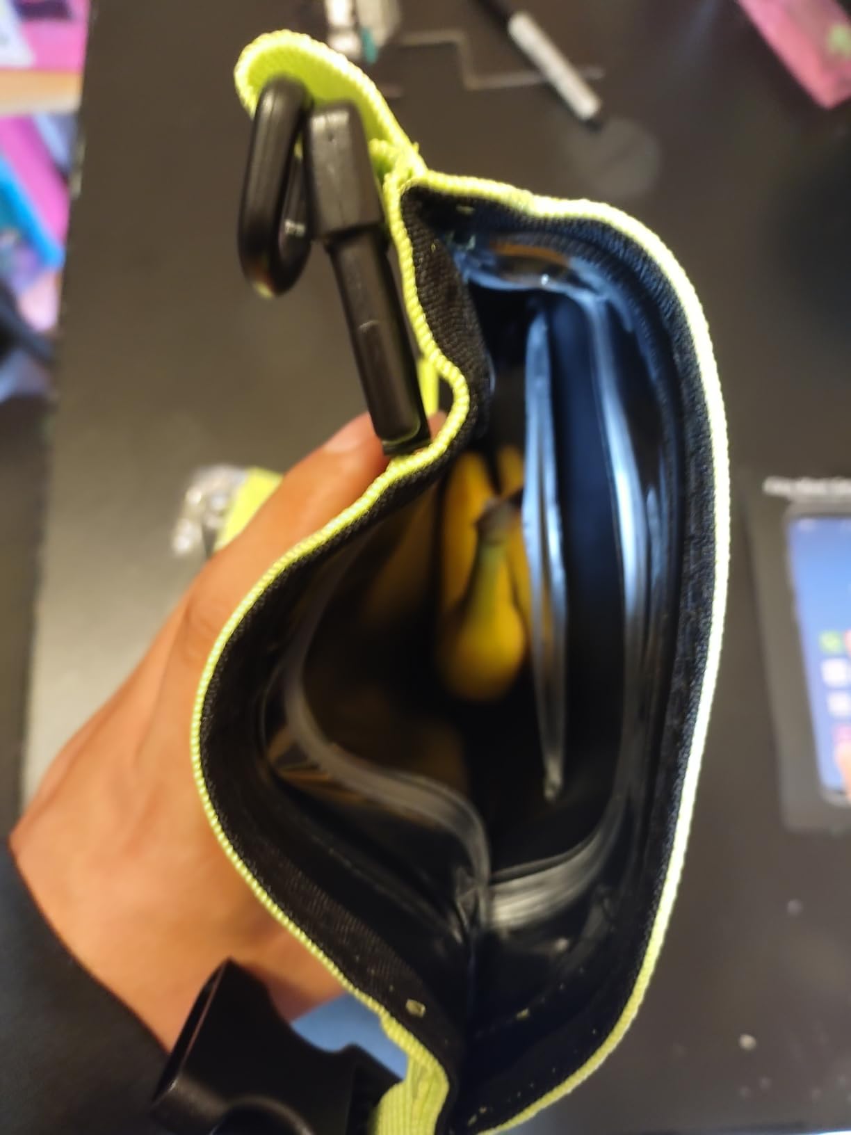 Pelican Marine IP68 Waterproof Dry Bag 5L w/Phone Pouch/Case - Black/Yellow - Roll Top Waterproof Backpack with Touchscreen Phone Pouch for Swimming, Kayaking, Camping, Rafting, Fishing & Travel customer photo 2
