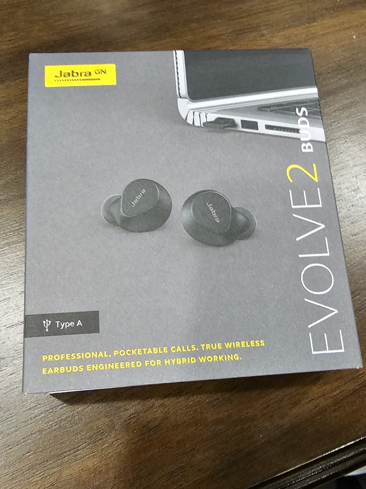 Jabra Evolve2 True Wireless Earbuds - in-Ear Bluetooth Earbuds with Active Noise Cancellation & 4-Mic MultiSensor Voice Technology - Microsoft Teams Certified, Works with All Meeting Apps - Black customer photo 1