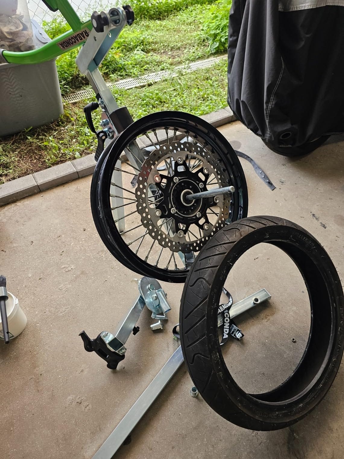 Rabaconda Street Bike Motorcycle Tire Changer Starter Kit customer photo 1