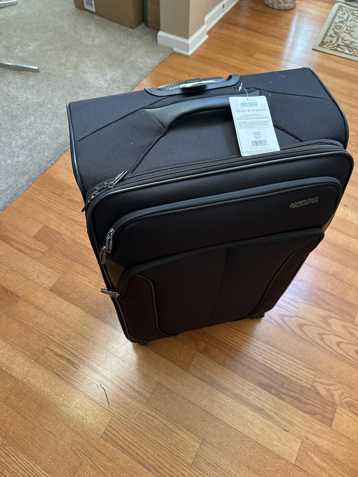 American Tourister 4 KIX 2.0 Expandable Softside Luggage with Spinner Wheels, 24 SPINNER, BLACK customer photo 2