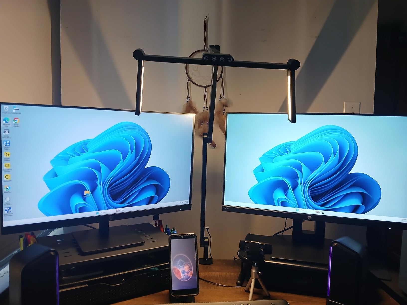Micomlan Led Desk Lamp with Clamp, Architect Desk Lamp for Home Office with Atmosphere Lighting, 24W Ultra Bright Auto Dimming Computer Light Stepless Dimming and Tempering LED Table Light customer photo 1