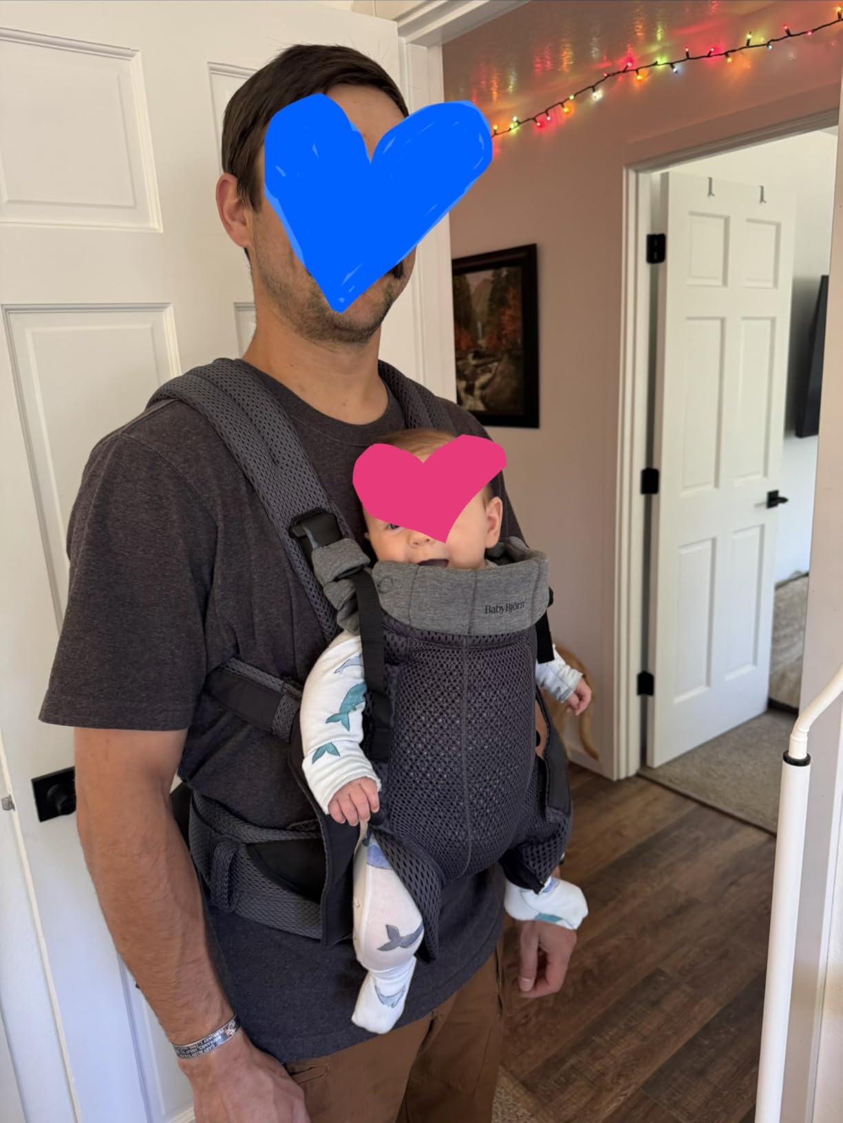 BabyBjörn Baby Carrier Harmony, Cream, 3D Mesh, 3-in-1 Ergonomic Baby Carrier; Newborn, Facing-in, Outward-Facing, and Back Carrying Positions Supported (7-40 lbs), Newborn to Toddler customer photo 1