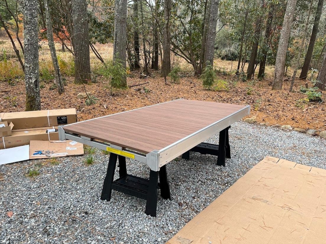MotoAlliance 8x4 Aluminum Dock Frames and Decking Kits. Heavy Duty & Maintenance Free. Great for Lakes, Rivers & Shorelines. customer photo 2