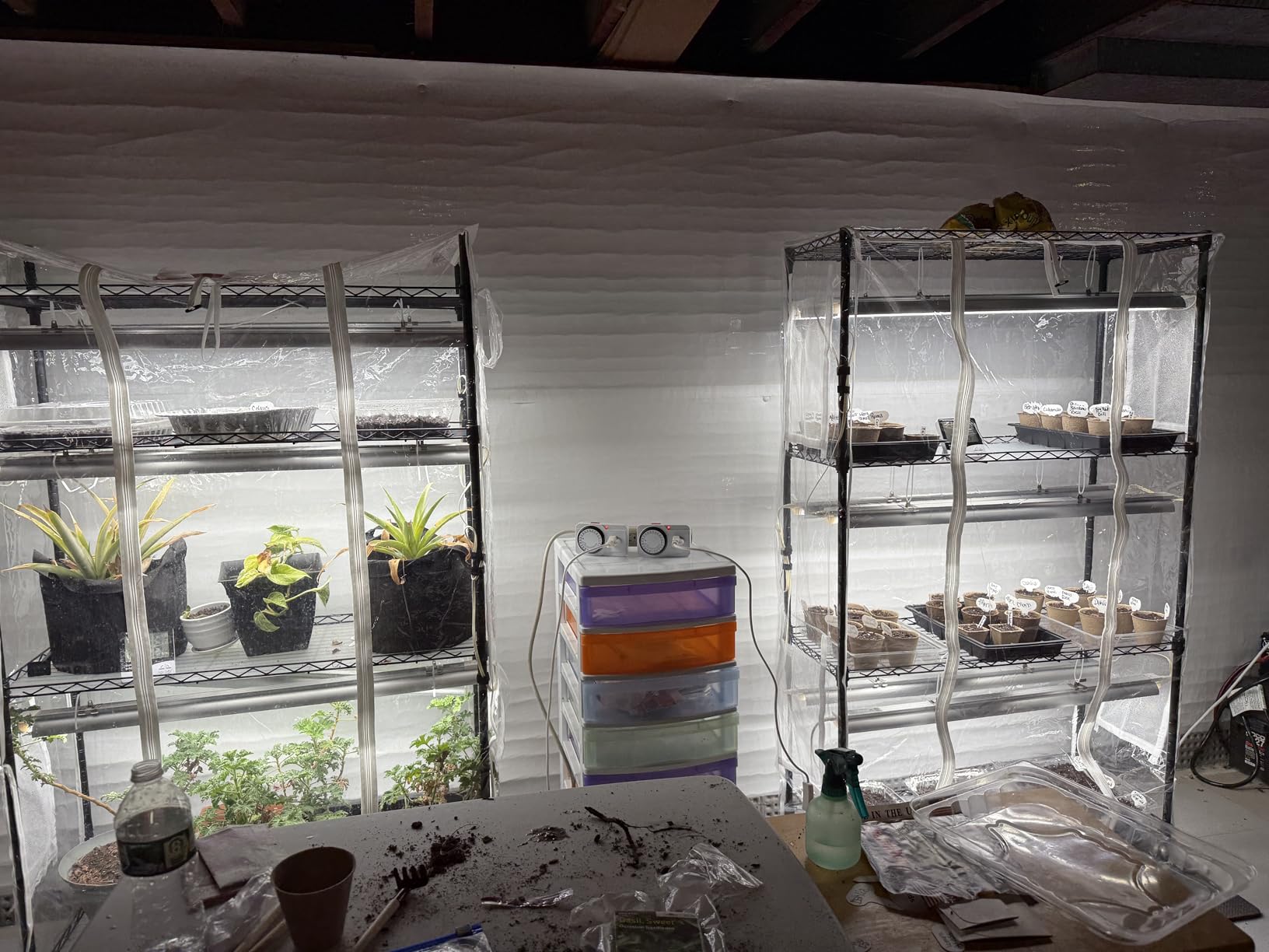 Barrina CX5Z Indoor Greenhouse with Grow Light, 180W, 4-Tier 35.4x13.8x59IN | Full Spectrum T8 Plant Lights, Portable Metal Plant Stand Tent, Timer, Thermometer for Seed Starting customer photo 2