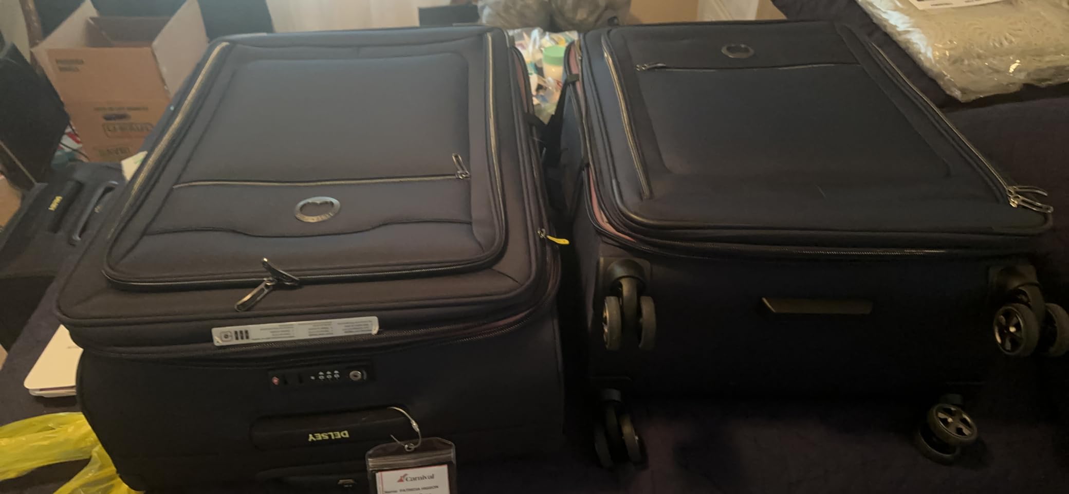 Helium DLX, 3-Piece Set (20/25/29 Inch) Luggage, Navy Blue customer photo 2