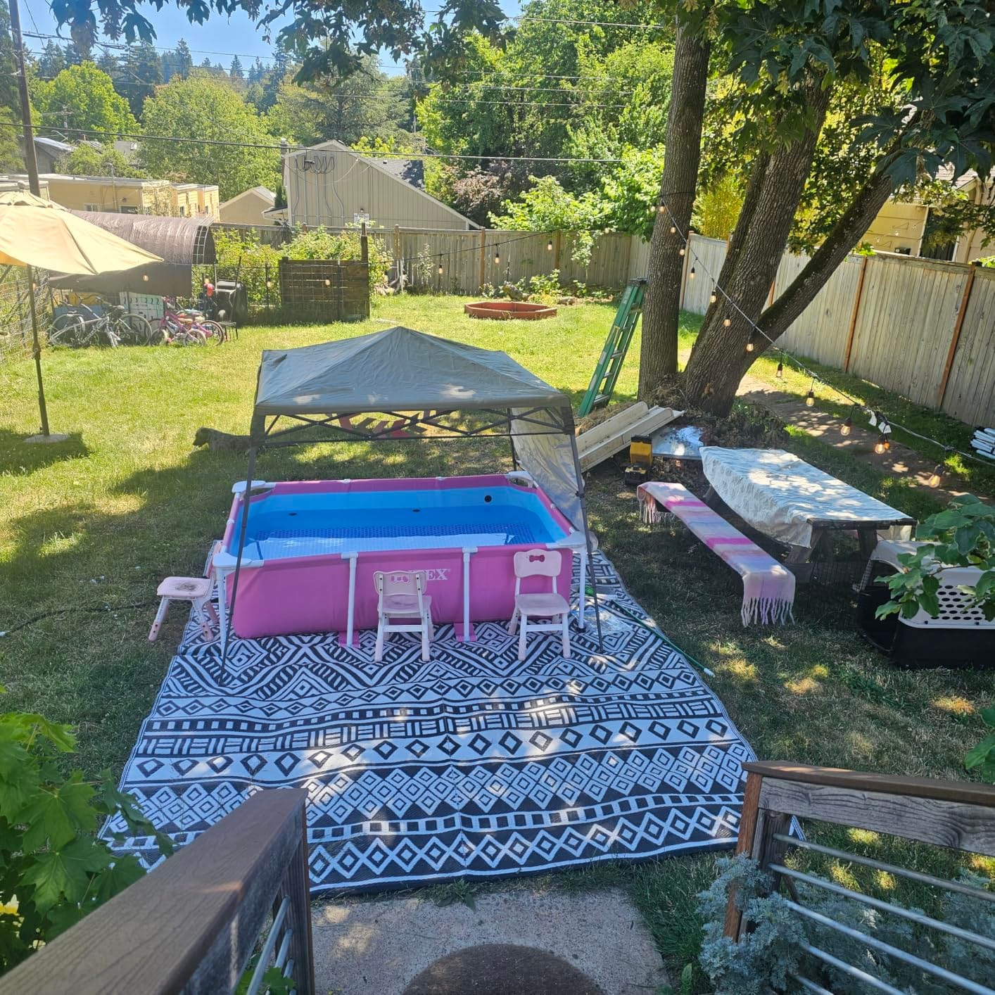 INTEX Metal Frame 7ft x 5ft x 23.5in Above Ground Swimming Pool, Pink | 28266EH - Pool Only (Pump Not Included) customer photo 2