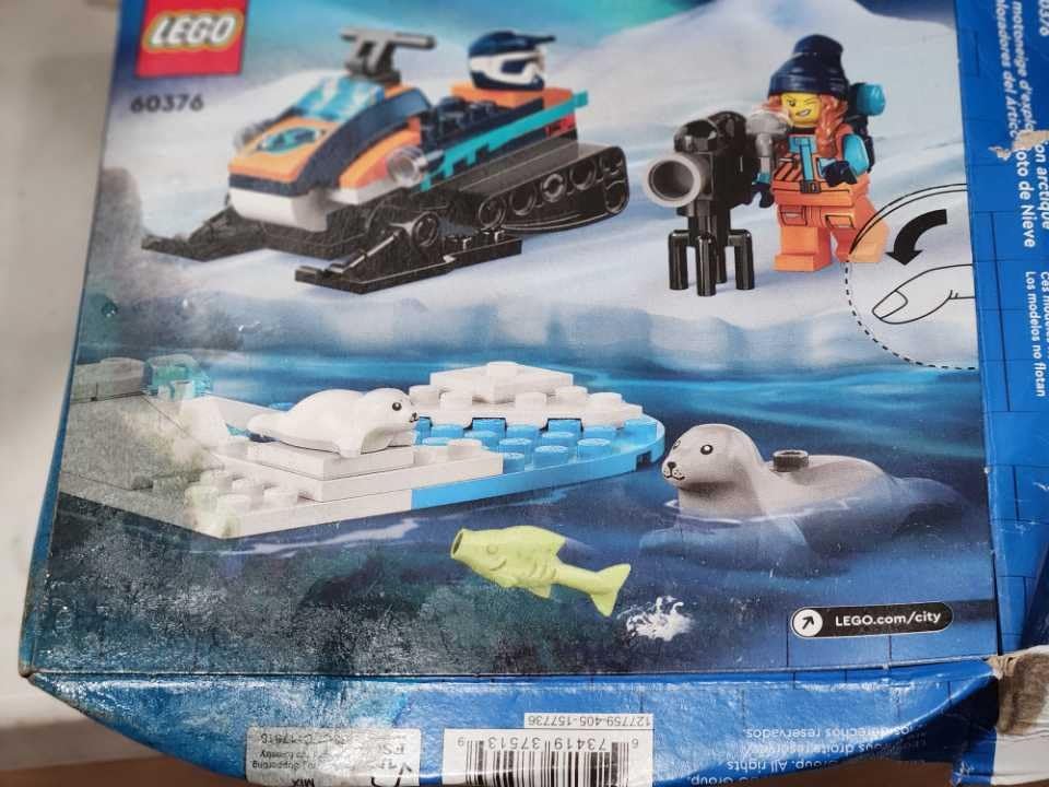LEGO City Arctic Explorer Snowmobile 60376 Building Toy Set, Snowmobile Playset with Minifigures and 2 Seal Figures for Imaginative Role Play, Fun Gift Idea for 5 Year olds customer photo 2